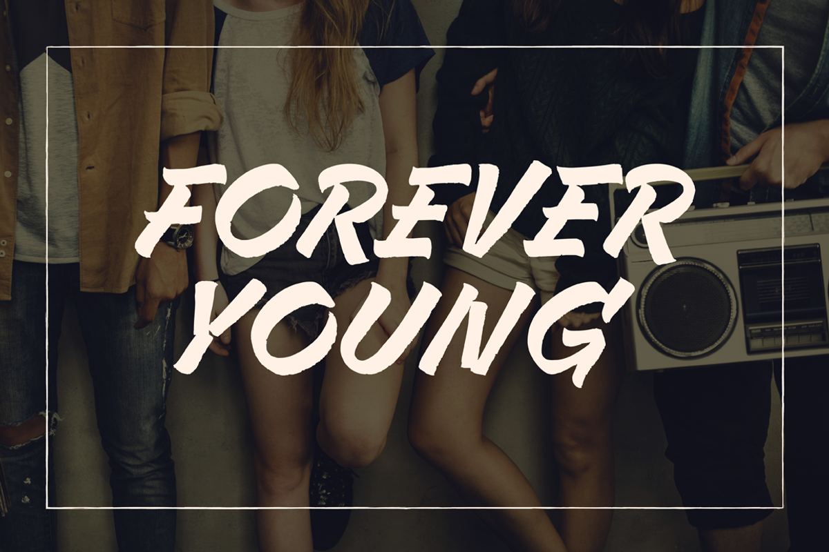 Mixed Tape Rough Font Duo (50% off) preview 7