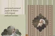 COTTAGECORE Embossed Papers & Frames, a Background Graphic by Madiwaso (Thumbnail 4 of 10)