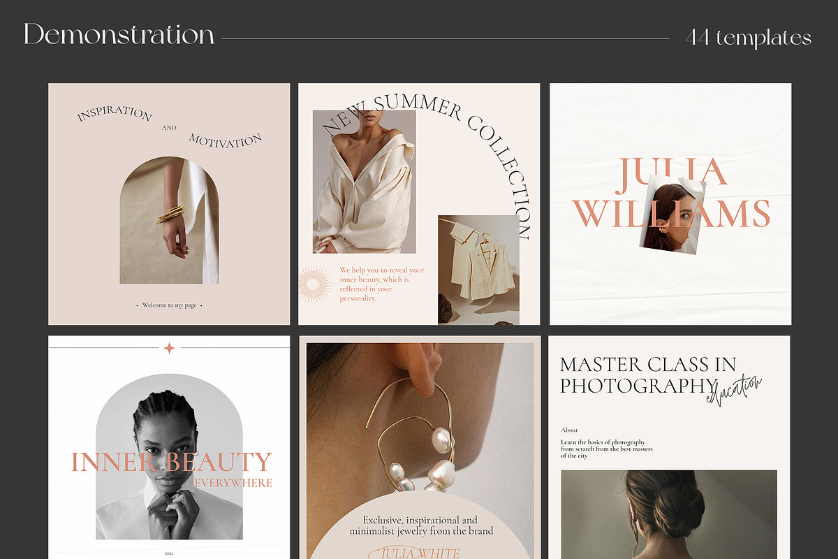 CANVA & PS / 160+ Aesthetic template, a Social Media Template by Simple có (Photo 14 of 19)
