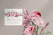 Watercolor flower - Snow pink Winter, an Illustration by Beigetime (Thumbnail 4 of 12)