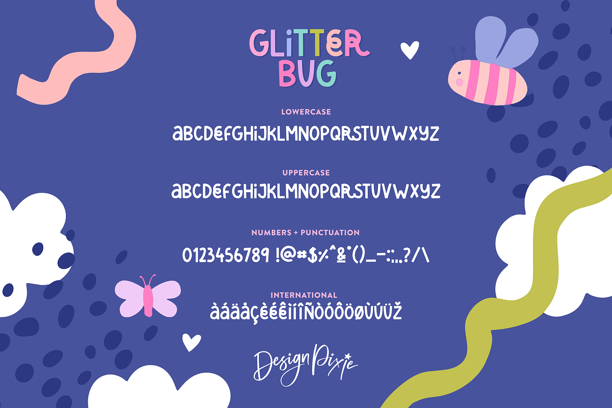 Glitter Bug Font, a Handwritten Font by Design Pixie (Photo 7 of 7)