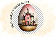 Whimsicale Aster Egg Clipart Bundle., an Illustration by SVGArt (Thumbnail 4 of 7)