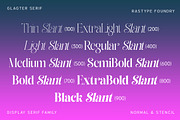 Glagter Stencil - Family Font, a Serif Font by Rastype (Thumbnail 7 of 15)