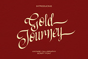 Gold Journey - Vintage Calligraphy, a Script Font by Elmous (Thumbnail 1 of 10)