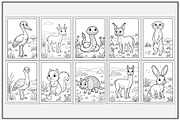 Grassland Animals Coloring Book VOL2, an Animal Illustration by Lamia Emad (Thumbnail 2 of 5)