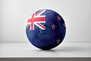 New Zealand Flag Soccer Ball Studio Shot, a Sports & Recreation Photo by Davizro's Market