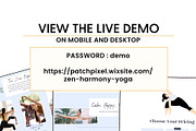 Yoga website template, a Wix Template by PATCHPO (Thumbnail 6 of 9)