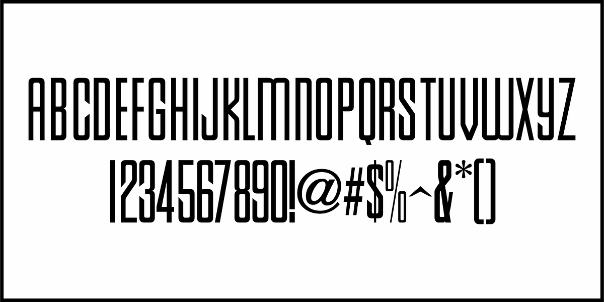 Condensed Moderne JNL, a Sans Serif Font by Jeff Levine Fonts (Photo 3 of 5)