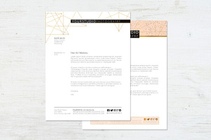 Letterhead Template Minimal Pink