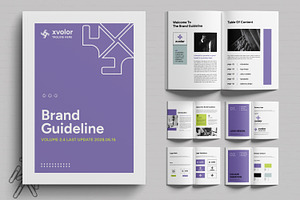 Brand Guidelines Layout, a Brochure Template by MightyDesign