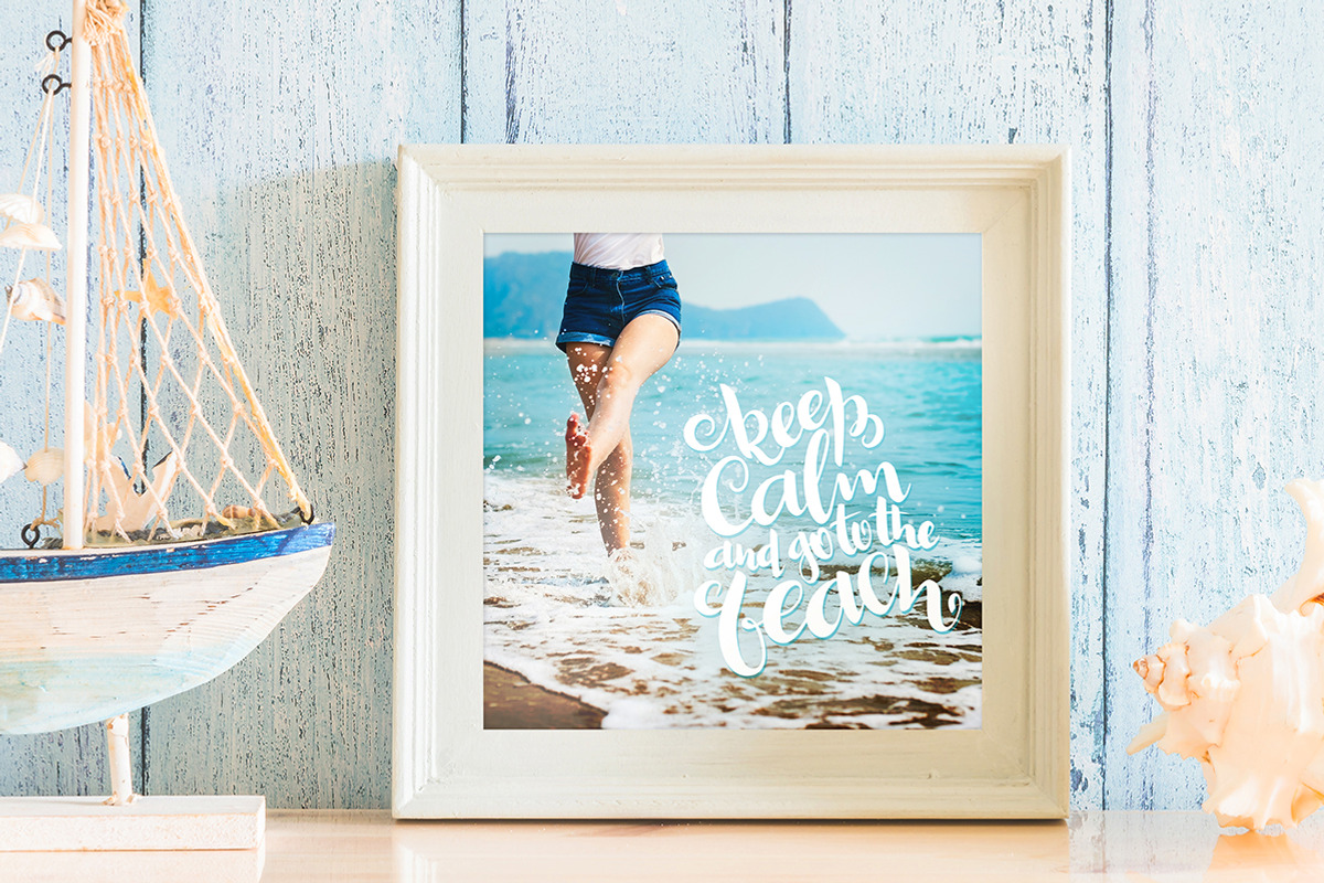 Summer sea lettering and doodle set, a Graphic by catary art (Photo 5 of 8)