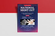 National Night Out Flyer, a Flyer Template by retrographix (Thumbnail 3 of 4)