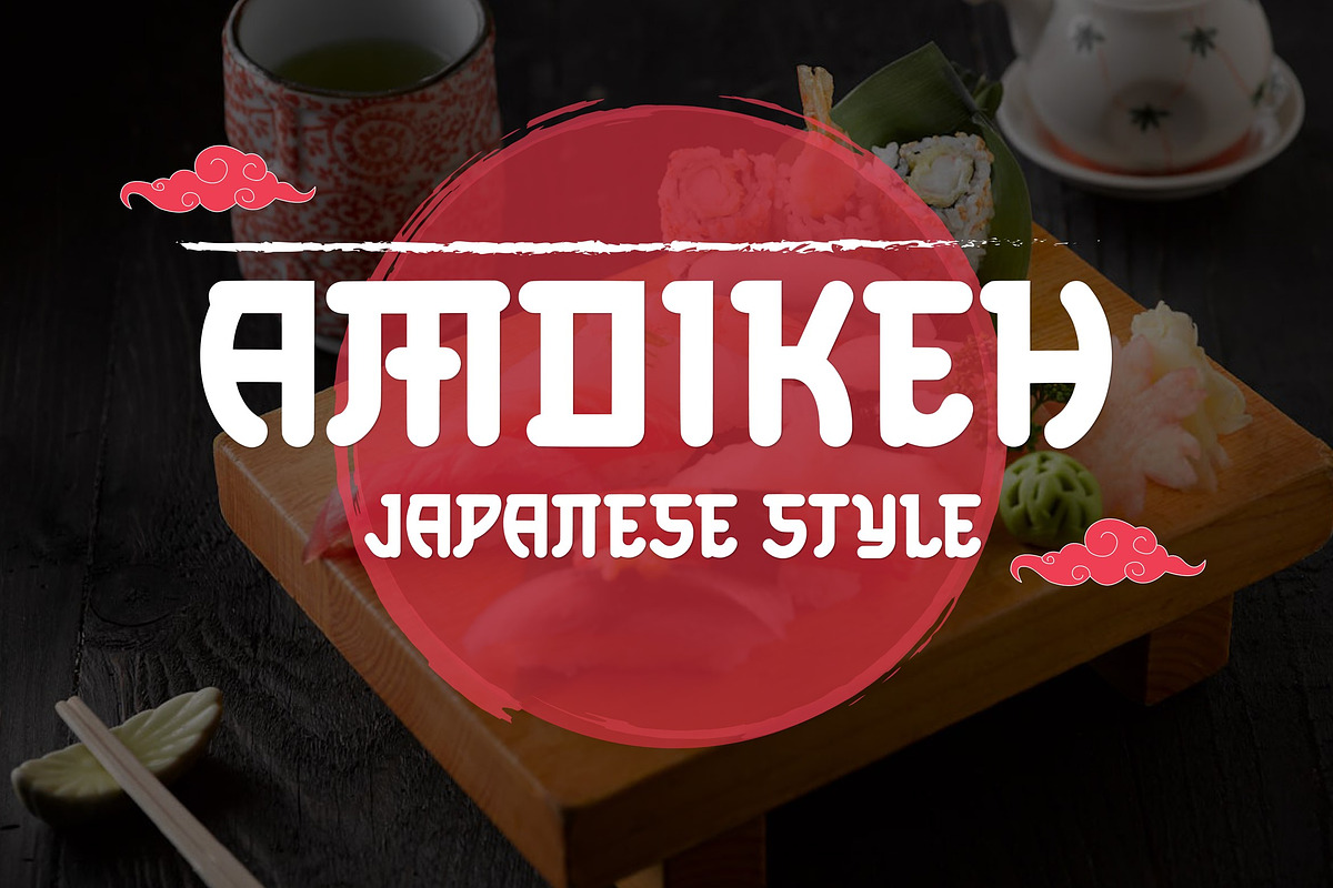 Amoikeh Japanese Font, a Script Font by Art StoreID (Photo 1 of 13)