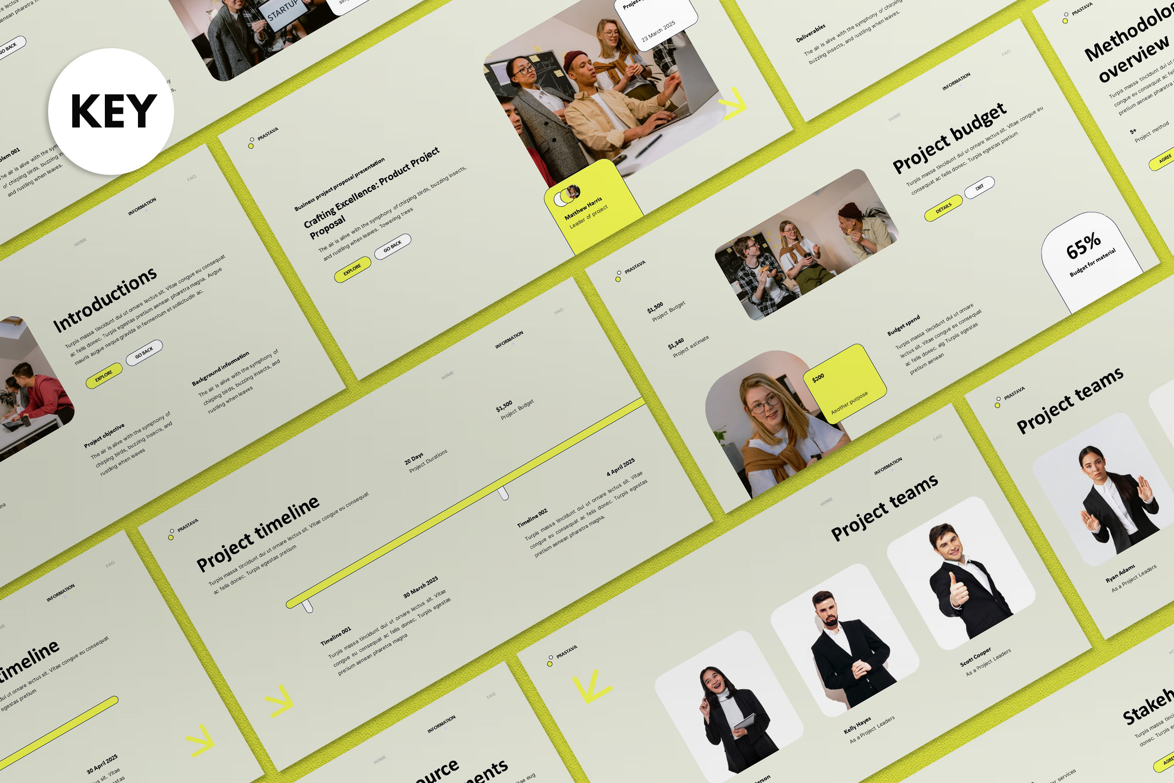 Modern Project Proposal Keynote, a Presentation Template by graphicook