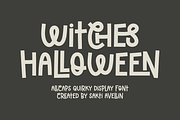 Witches Halloween - Quirky Display, a Handwritten Font by SaktiAvellin (Thumbnail 1 of 10)