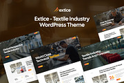 Extice - Textile Industry WordPress, a WordPress Template by Opal Wordpress Theme (Thumbnail 1 of 8)