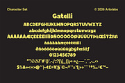 Gatelli | A Bold Geometric Sans Font, a Sans Serif Font by Artolabs (Thumbnail 4 of 9)