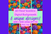 3D Seamless Floral Backgrounds, a Plants & Tree 3D Model by RobinElkthunder (Thumbnail 1 of 10)