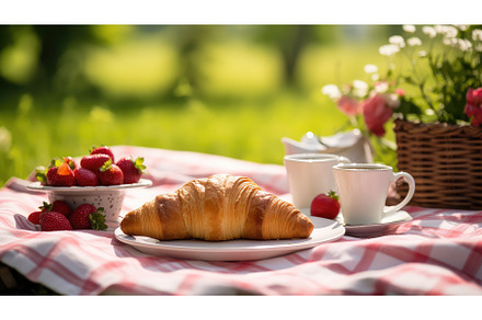 pastry puff croissan food ai, a Background Photo by pikepicture