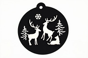 Christmas Laser Cut Ornament Bundle, a Graphic by Designer_Momina (Thumbnail 13 of 14)