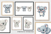 15 Bundle Watercolor Cute Koala Kids, an Animal Illustration by Morspective (Thumbnail 4 of 8)