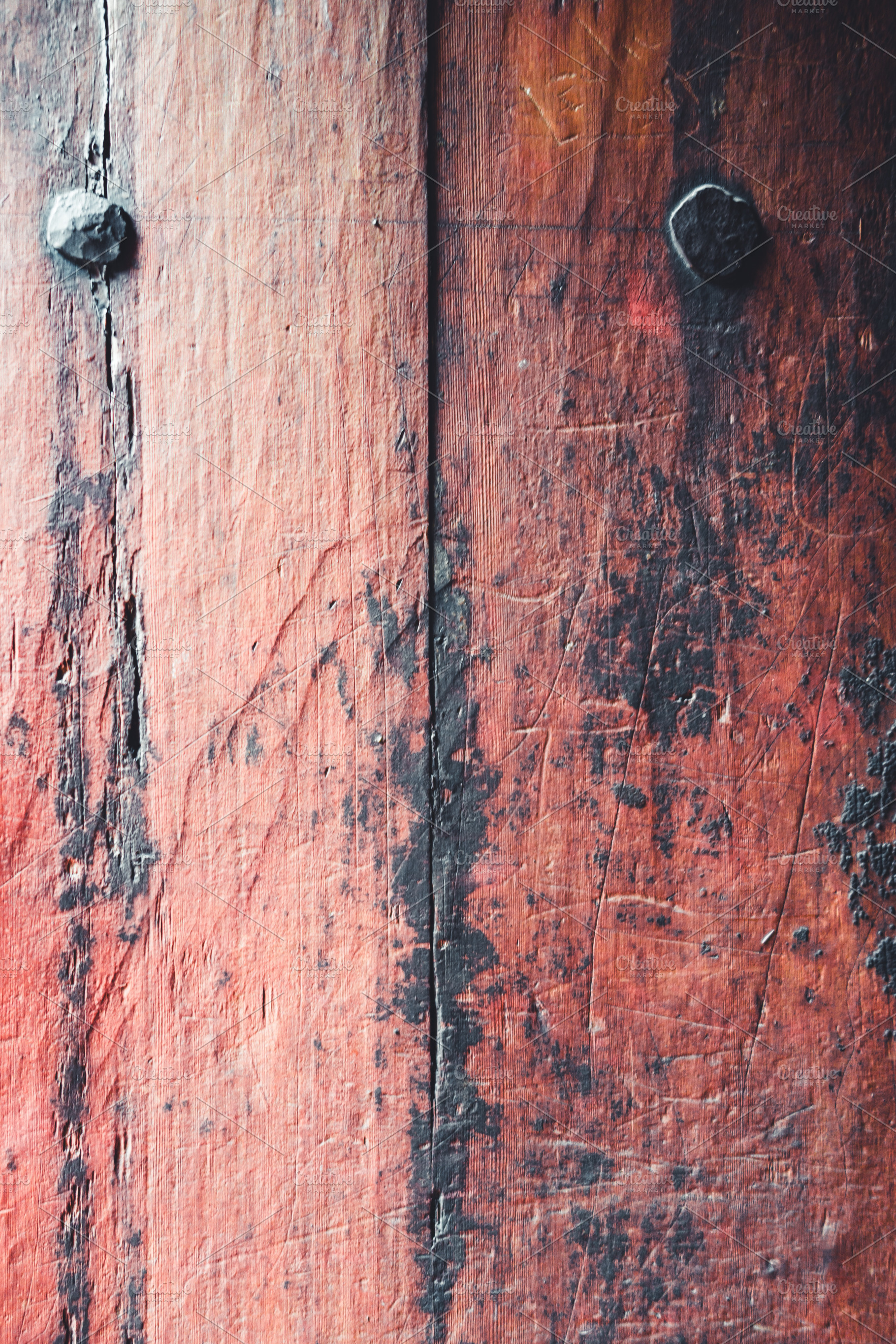 Close-up of Wooden Door background texture, a Nature Photo by GoodGoods