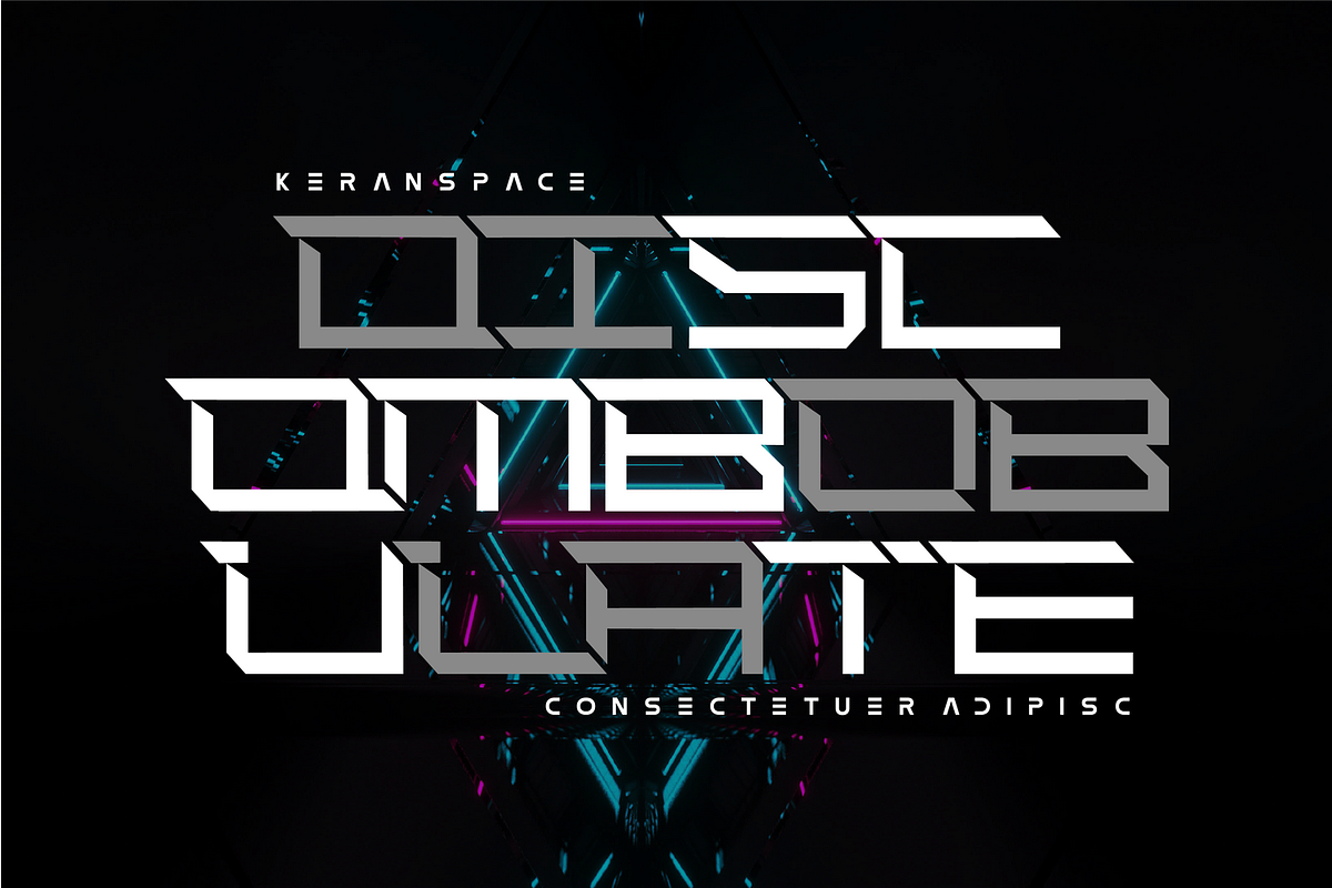 Keran Space Font, a Sans Serif Font by 177Studio (Photo 5 of 8)