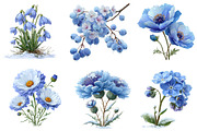 Spring Wildflowers Clipart, an Illustration by Dream Creation (Thumbnail 2 of 6)
