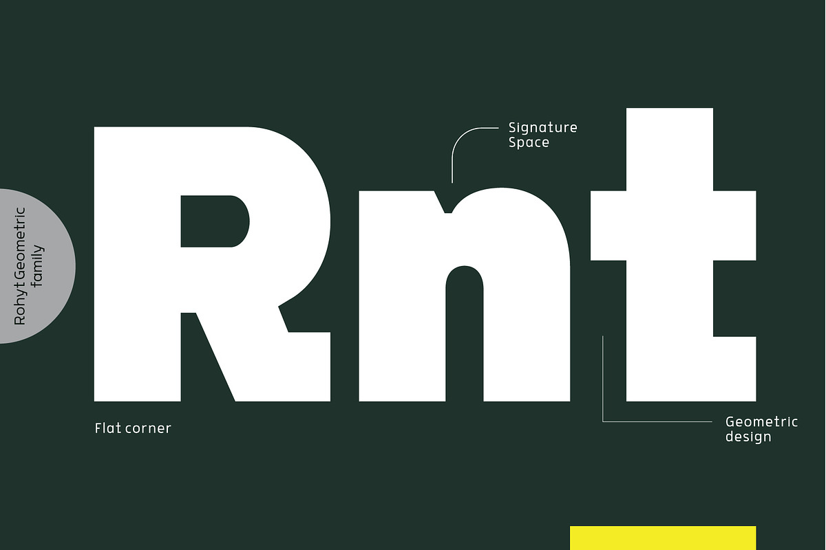 Rohyt Geometric, a Sans Serif Font by Typesketchbook Foundry (Photo 2 of 5)