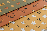 Halloween Seamless Patterns, a Seasonal Illustration by Mari_Caliart (Thumbnail 11 of 15)