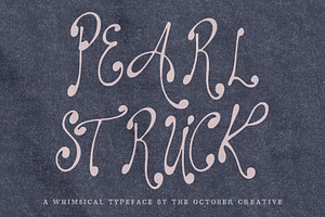 Pearlstruck Flowing Script Font