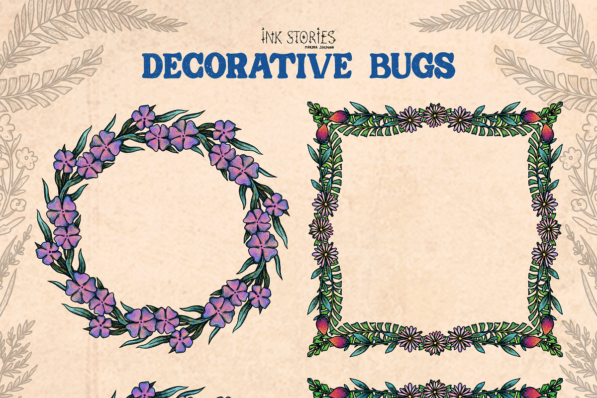 Decorative Bugs | Hand-drawn Bettles, an Animal Illustration by Ink Stories (Photo 20 of 28)