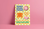 Thanksgiving Dinner Flyer, a Flyer Template by herutage (Thumbnail 2 of 4)