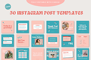 50 Instagram Post Templates - Canva, a Social Media Template by Gebers Marketing & Design (Thumbnail 2 of 7)
