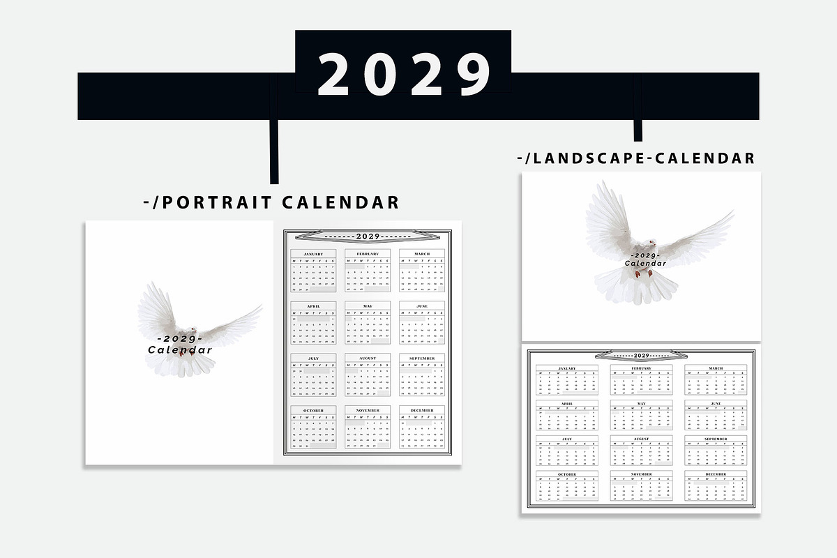 Calendar 2027-2028-2029–2030, a Stationery Template by MNT-Creator (Photo 6 of 7)