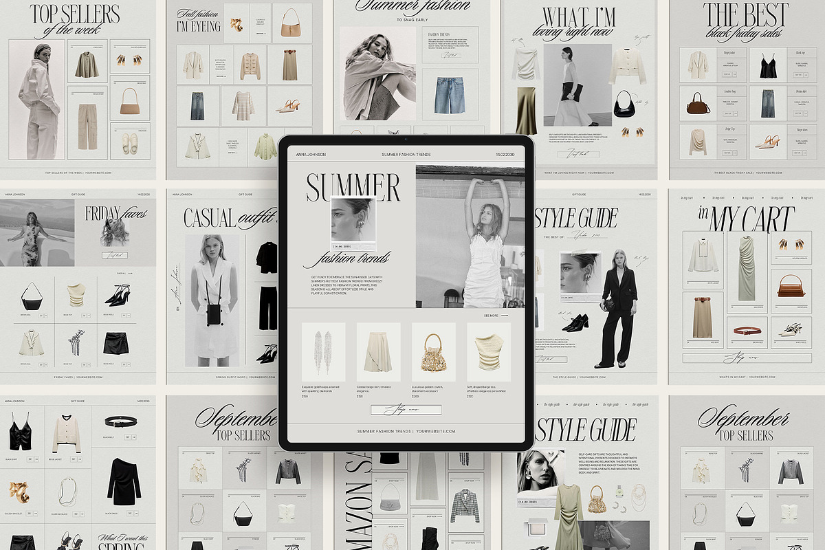 40 Canva LTK Instagram Template, a Social Media Template by Amaré Creative (Photo 7 of 10)