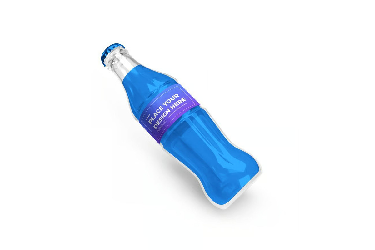 Soft Drink Bottle Mockup Template, a Packaging Mockup by DesignRushMarket (Photo 4 of 11)