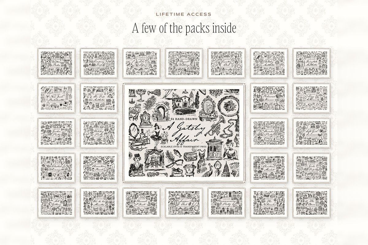 Hand Drawn Whimsical Doodle Bundle, an Object Illustration by The October Creative (Photo 6 of 11)