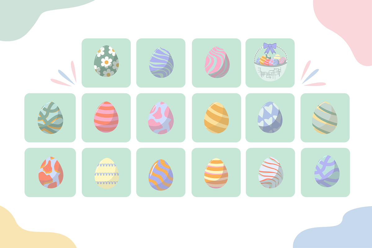Easter Egg Elements Illustration, an Object Illustration by Artnivora.Std (Photo 3 of 3)
