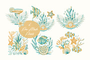 Nautical Watercolor Summer Bundle, a Seasonal Illustration by Red Ink (Thumbnail 3 of 7)