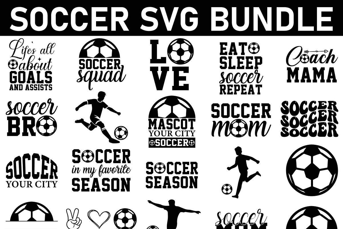 Soccer Mom Quotes SVG Bundle, a Sport Illustration by Digi_Design_World (Photo 1 of 7)