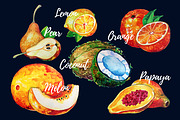 Fresh Watercolor Fruits Shop, a Food Illustration by BLAZTIGRA (Thumbnail 5 of 6)