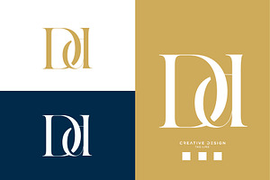 DD or D logo monogram, a Branding & Logo Template by design_proleague