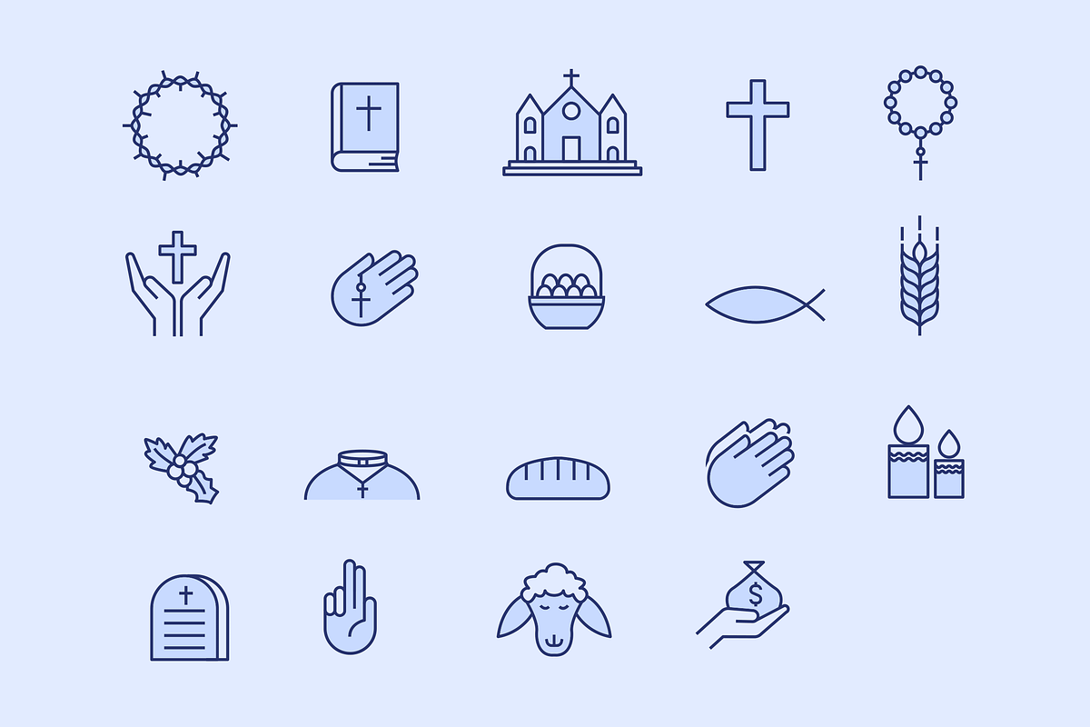 20 Catholic Icons, a Solid Icon by Creative VIP (Photo 2 of 5)