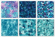 Teal Indigo Abstract Digital Papers, a Texture Graphic by Dream Creation (Thumbnail 3 of 4)