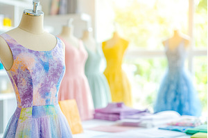 Colorful summer dresses on display, a Beauty & Fashion Photo by Lermont51