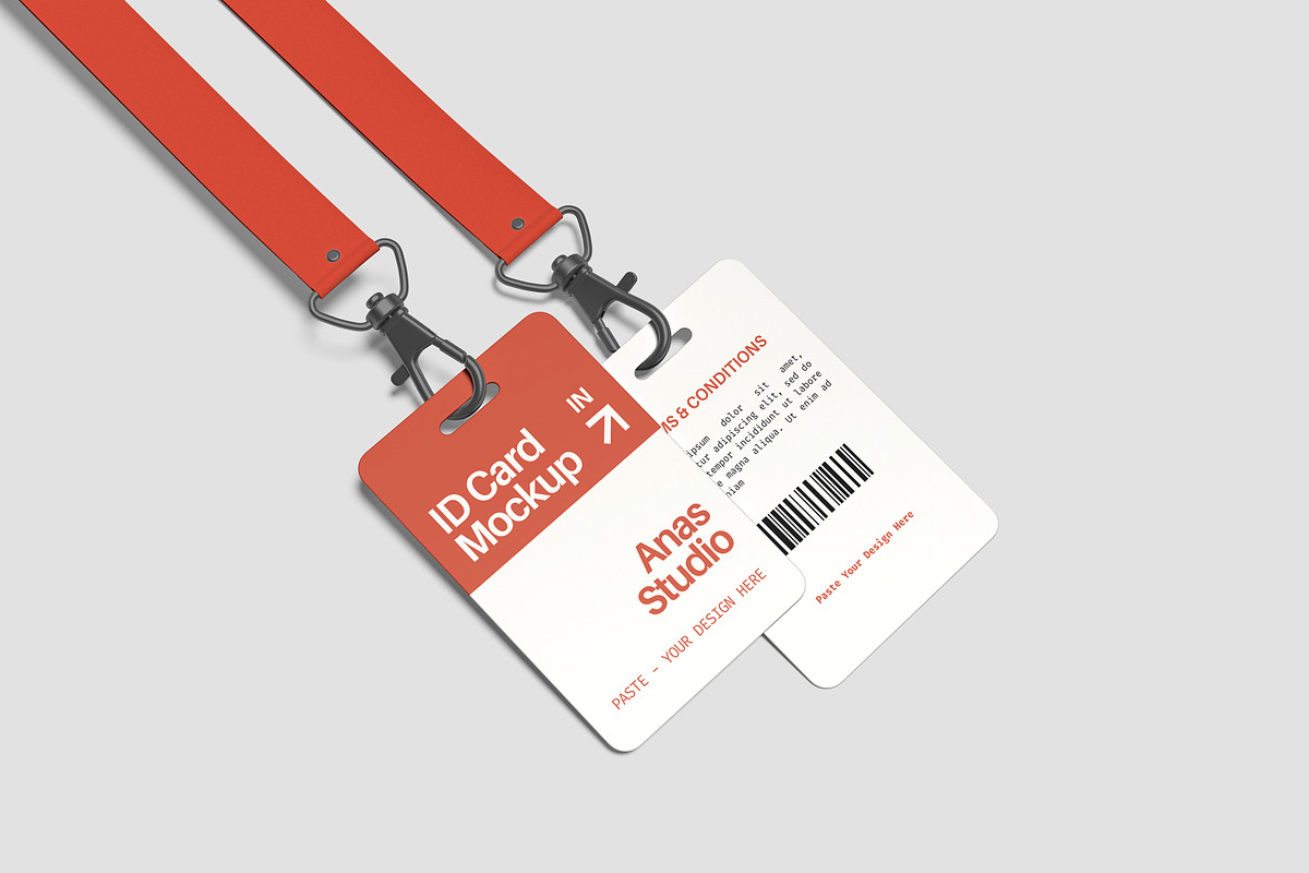 ID Card Mockup, an Advertising Mockup by AnasStudio (Photo 2 of 5)