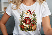 Christmas Silly Goose Floral Boho, a Seasonal Illustration by Sublimation Artist (Thumbnail 5 of 9)