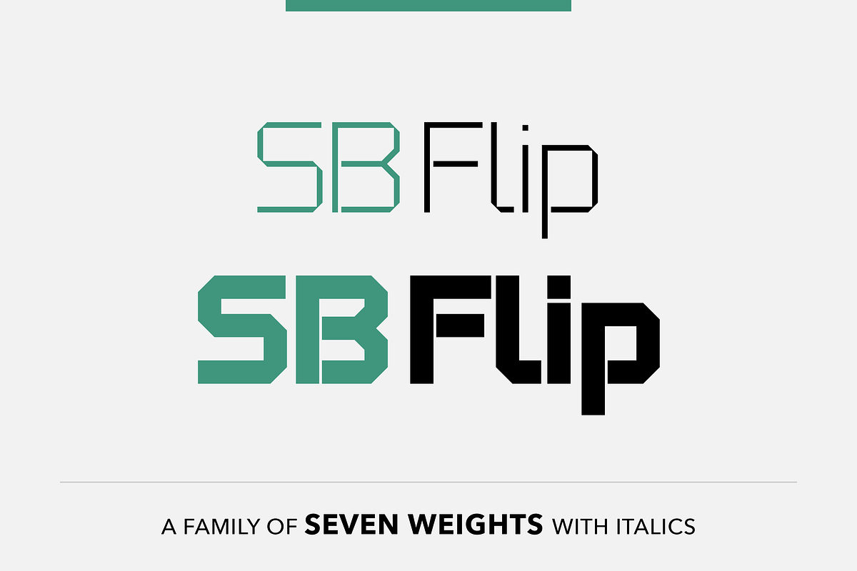 Flip - Square font