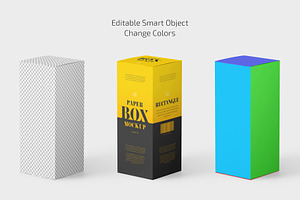 Long Rectangle Box Packaging Mockup